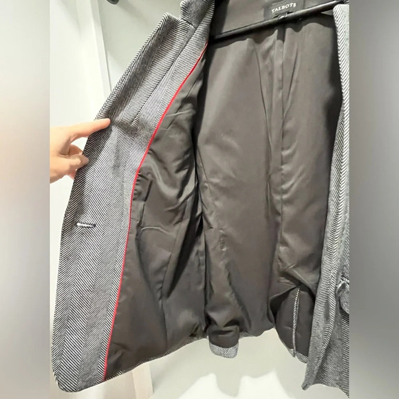 Talbots Women’s Aberdeen Classic Herringbone Blazer Size 12 new without tags - Picture 7 of 12